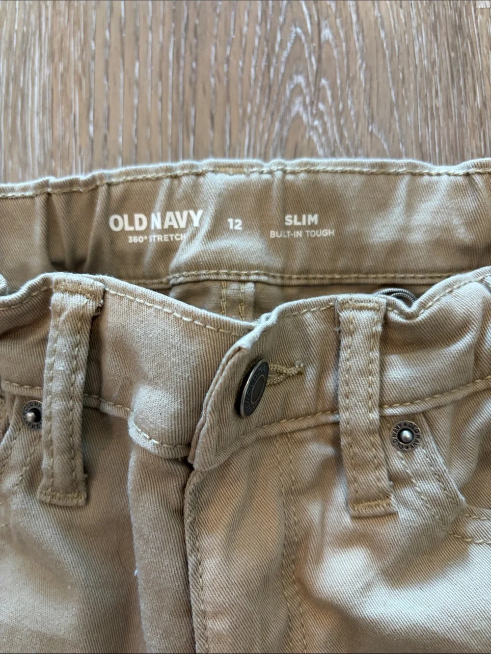Old Navy Tan Straight-Leg Chinos